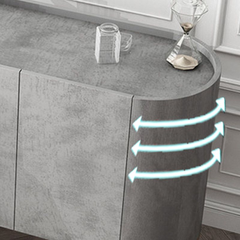 Wood Buffet Table Contemporary Style Side Board with Cabinets Clearhalo 'buffet_sideboard' 'Buffets & Sideboards' 'furn' 'furn_buffet_sideboard' 'Furniture' 'Kitchen & Dining Furniture' 1200x1200_773ad82f-8bb2-47a9-8a50-1e8ac5ec7861