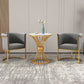 Nordic Arms Included with Goldtone Legs Fixed Back Accent Armchair Clearhalo 'Accent Chairs' 'accent_chairs' 'Chairs & Seating' 'furn' 'furn_accent_chairs' 'Furniture' 'Living Room Furniture' 1200x1200_773bf0cc-bf74-4fe9-9e20-b3ce4ba92efe