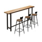 Pine Wood Bar Table Industrial Rectangle Bar Dining Table with Sled Base Clearhalo 'Bar Furniture' 'Bar Tables' 'bar_tables' 'furn' 'furn_bar_tables' 'Furniture' 'furniture_bar_tables' 'Kitchen & Dining Furniture' 1200x1200_773c6e75-6840-49ff-a54a-1f361f23ed43
