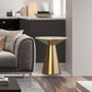 Mid-Century Side Table Metal Round Pedestal Living Room End Table Clearhalo 'Coffee & Accent Tables' 'End & Side Tables' 'end_side_tables' 'furn' 'furn_end_side_tables' 'Furniture' 'Living Room Furniture' 1200x1200_7743ef92-13e0-4cda-bfd5-b0f8a082dd75