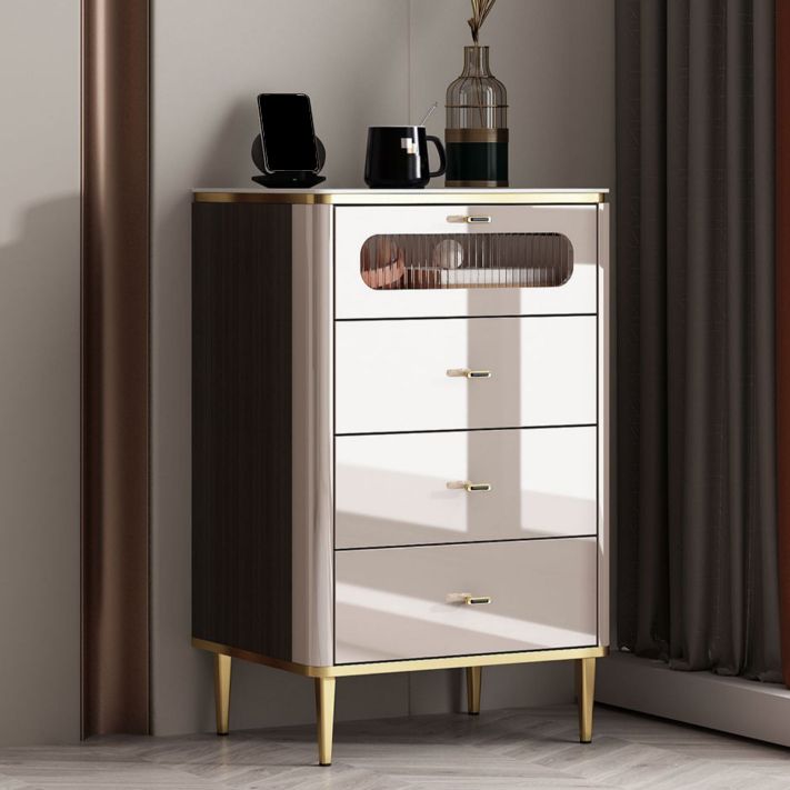 Classic glam comò in pietra per il petto di stoccaggio con cassetti