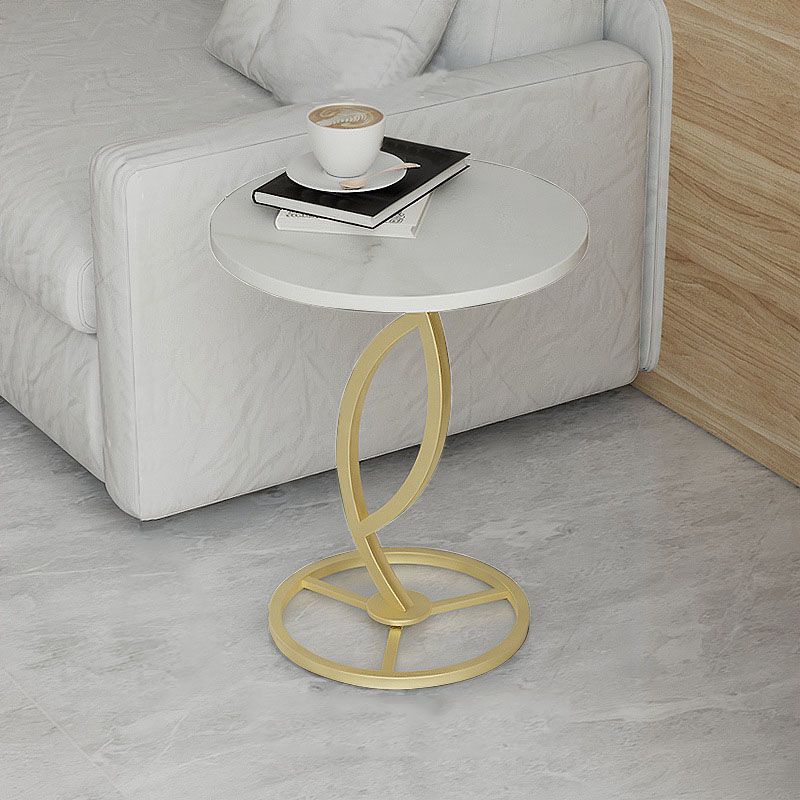 20.8 inch Tall Pedestal End Table Modernist Round Side End Table Clearhalo 'Coffee & Accent Tables' 'End & Side Tables' 'end_side_tables' 'furn' 'furn_end_side_tables' 'Furniture' 'Living Room Furniture' 1200x1200_77458b91-3560-48f0-8ed5-b858eb8009cc