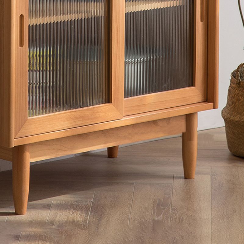 Moderna display mobile in pino con porte per sala da pranzo