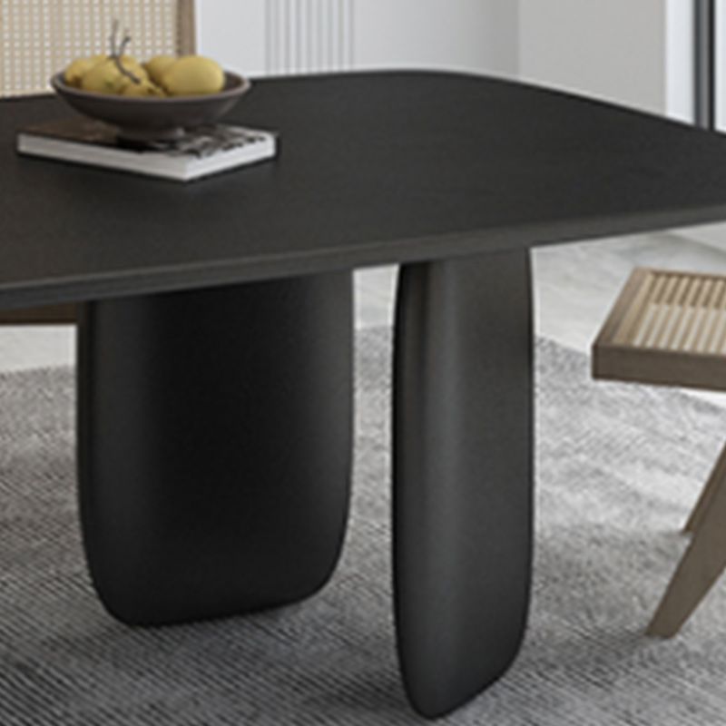 Modern 1/2/4/5 Pieces Rectangle Dining Set Solid Wood Black Dining Table with Chairs Clearhalo 'Dining Room Sets' 'Dining Tables & Seating' 'dining_room_set' 'furn' 'furn_dining_room_set' 'Furniture' 'furniture_dining_room_set' 'Kitchen & Dining Furniture' 'kitchen&dining_furn' 'kitchen' 1200x1200_774be8ee-a75f-44ee-bf72-0c931f86e653