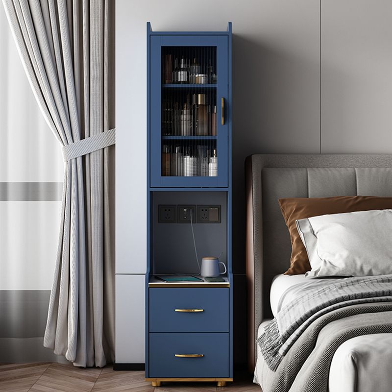 Night-tands de lit en bois faux en bois moderne avec tiroirs