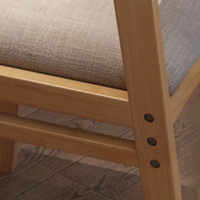 現代的なスタイルのダイニング木製椅子キッチンダイニングオープンバックアームレスチェア