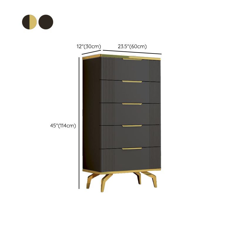Commode de rangement en pierre de coffre de rangement contemporain de 11,7 pouces de largeur
