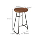 Industrial Rectangle Bar Table Set 1/9 Pieces Solid Wood Bistro Set for Indoor