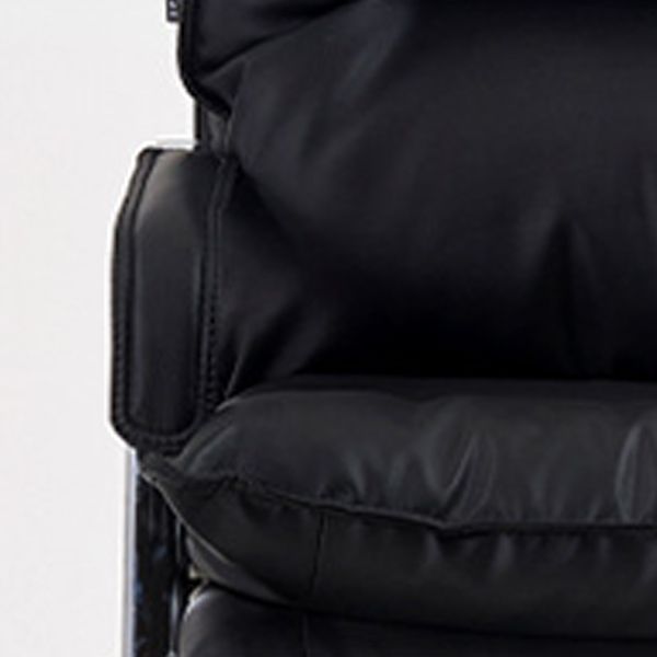 Contemporary Arm Chair Black Leather Fixed Arms Office Chair Clearhalo 'furn' 'furn_office_chair' 'Furniture' 'Office Chairs' 'Office Furniture' 'office_chair' 1200x1200_7754dd81-2631-40e1-8f60-1a066728f91a