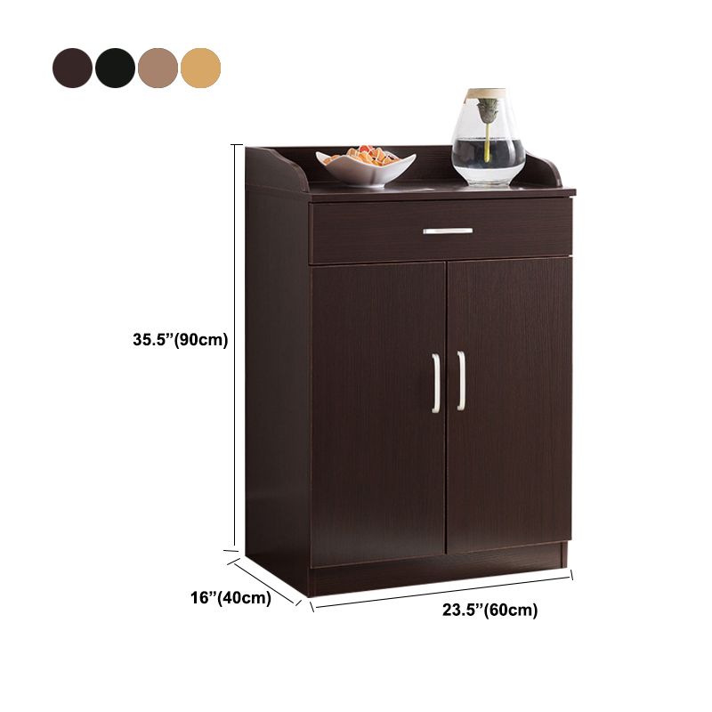 Modern Style Server Imitation Wood Sideboard with Door and Drawer for Dining Room Clearhalo 'buffet_sideboard' 'Buffets & Sideboards' 'furn' 'furn_buffet_sideboard' 'Furniture' 'Kitchen & Dining Furniture' 1200x1200_77559803-e050-45ca-a6af-dcda78342537