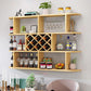 Wood Wall Mounted Modern Wine Rack Wine Stemware Holder for Home Clearhalo 'furn' 'furn_wine_racks' 'Furniture' 'Kitchen & Dining Furniture' 'Wine Racks' 'wine_racks' 1200x1200_7755a381-47a1-407f-ba2c-e5ef6fad1873