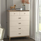 Cómoda cómoda de almacenamiento de estilo moderno, cómoda de almacenamiento de madera maciza para dormitorio