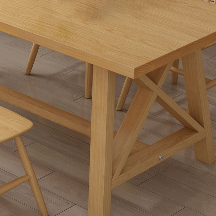 Moderno 1/3/4/5 pezzi set da pranzo tavolo da pranzo in legno di pino rettangolo per sala da pranzo