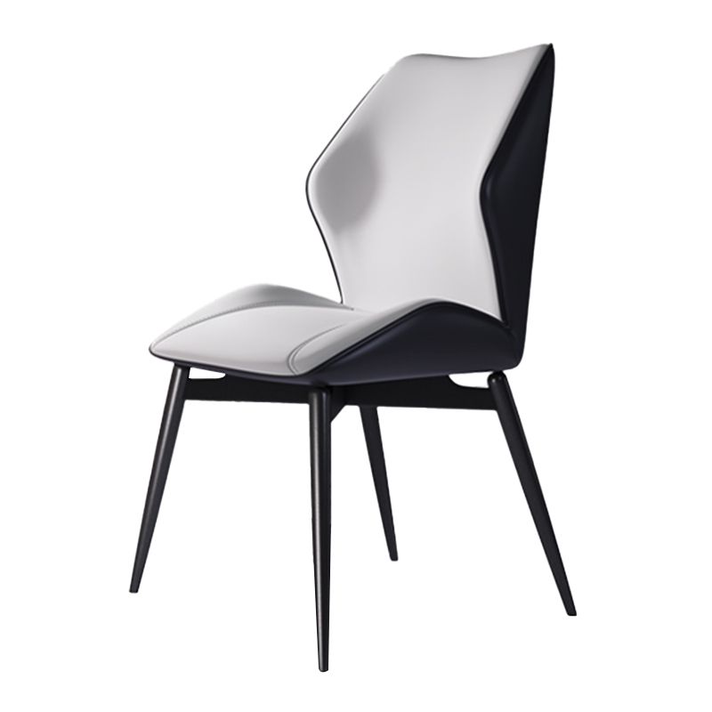 Contemporary Leather Home Side Chair Wingback Dining Chair (Set of 2) Clearhalo ' kitchen&dining_furn' 'Dining Chairs' 'Dining Tables & Seating' 'dining_chair' 'furn' 'furn_dining_chair' 'Furniture' 'furniture_dining_chair' 'Kitchen & Dining Furniture' 'kitchen' 1200x1200_775c20b1-ea73-4004-8b81-9bcd84d72ce7