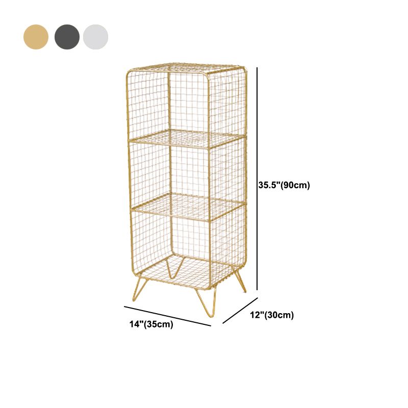 メタルベッドサイドキャビネットグラムアクセントテーブルベッドルーム用のナイトスタンド