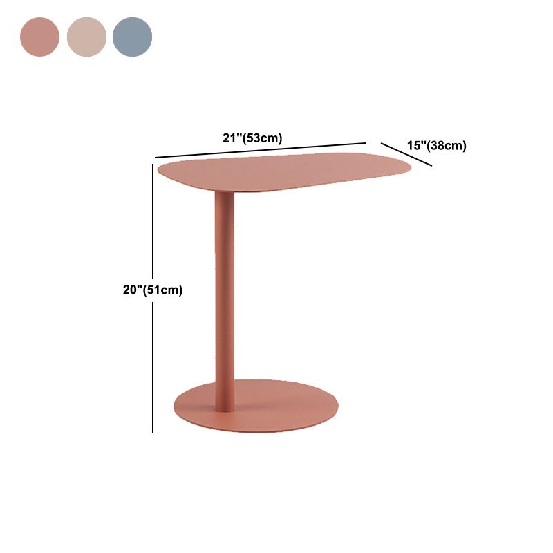 Mesa final geométrica de metal de mediados de siglo Mesa auxiliar de 20 "de altura C de altura