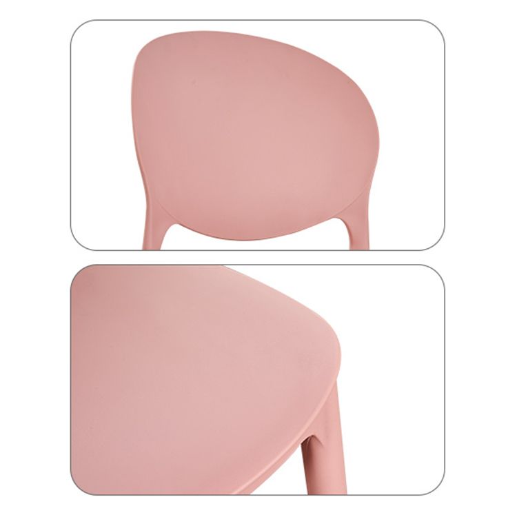 Contemporary Plastic Dining Chair Open Back Dining Side Armless Chair for Kitchen Clearhalo ' kitchen&dining_furn' 'Dining Chairs' 'Dining Tables & Seating' 'dining_chair' 'furn' 'furn_dining_chair' 'Furniture' 'furniture_dining_chair' 'Kitchen & Dining Furniture' 'kitchen' 1200x1200_77618385-1371-49fb-9b7a-e0935bd7e8b1