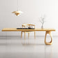 Contemporary 1 Single Coffee Cocktail Table in Pine Wood with 2 Legs Clearhalo 'Coffee & Accent Tables' 'Coffee Tables' 'coffee_tables' 'furn' 'furn_coffee_tables' 'Furniture' 'Living Room Furniture' 1200x1200_776325da-94a7-467b-b8d8-03a63a9e2521