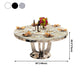 Luxury Style Marble Dining Table Metallic Single Pedestal Round Table for Home Clearhalo ' dining_table' 'Dining Tables & Seating' 'Dining Tables' 'furn' 'furn_dining_table' 'Furniture' 'furniture_dining_table' 'Kitchen & Dining Furniture' 'kitchen&dining_furn' 'kitchen' 'kitchen_dining_table' 1200x1200_77666792-af35-4336-b4bc-6b2a9612d15a