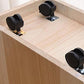 Wooden Lingerie Chest Modern Style Vertical Storage Chest Dresser with Wheel