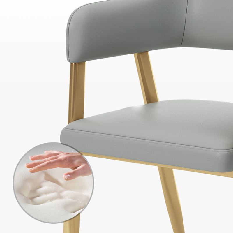 Glam Metal Kitchen Dining fauteuils Open achterste zijstoelen