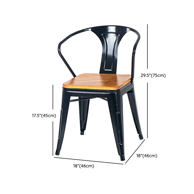 Set di dinette industriale fisso 1/3 pezzi mobili in legno massiccio marrone per casa