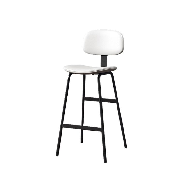 Taburete de bar de cuero Glam, taburete de mostrador con respaldo sin brazos para Bristol
