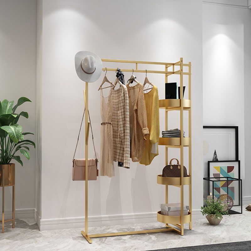 Scaffali di stoccaggio dell'albero di metallo contemporaneo Gancio di ganci in camera da letto