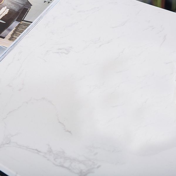 Marble Bistro Table with Rectangle Table Top Double Pedestal Table - 41.3" H Clearhalo 'Bar Furniture' 'Bar Tables' 'bar_tables' 'furn' 'furn_bar_tables' 'Furniture' 'furniture_bar_tables' 'Kitchen & Dining Furniture' 1200x1200_776c0ba8-d020-4ea0-ad61-60f470ad4d4e