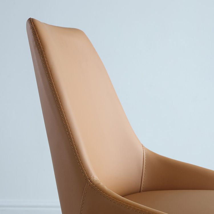 Scandinavian Style Solid Back Side Chair Upholstered Armless Chair for Home Use Clearhalo ' kitchen&dining_furn' 'Dining Chairs' 'Dining Tables & Seating' 'dining_chair' 'furn' 'furn_dining_chair' 'Furniture' 'furniture_dining_chair' 'Kitchen & Dining Furniture' 'kitchen' 1200x1200_776d160b-b8d3-4bad-af3d-c93648316b71