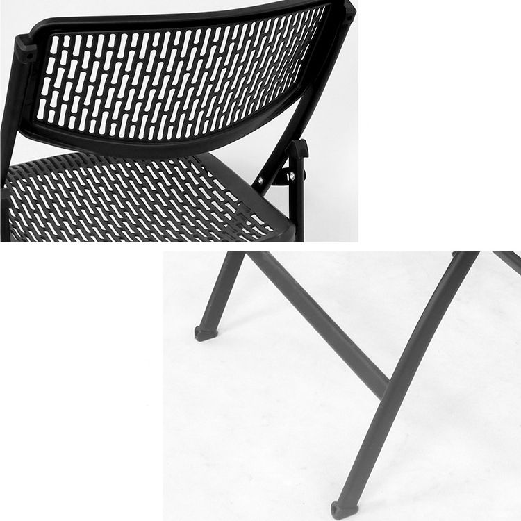 Sedia da ufficio in plastica moderna con sedia conferenze in metallo a cornice in metallo