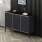 Glamstil Buffet Sideboard Sintered Stone Top Server mit Tür und Schublade für Wohnzimmer