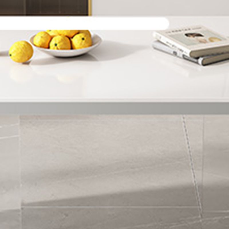 White Dining Table Set 1/4/5/7 Pieces with Acrylic Base Kitchen Furniture Set Clearhalo 'Dining Room Sets' 'Dining Tables & Seating' 'dining_room_set' 'furn' 'furn_dining_room_set' 'Furniture' 'Kitchen & Dining Furniture' 1200x1200_7770cbb8-e8ab-4109-9242-85d7aa53e23c