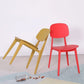 Scandinavian Open Back Dining Chair Plastic Armless Dining Side Chair
