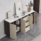 Stone Credenza Contemporary Style Sideboard with Cabinets and Drawers Clearhalo 'buffet_sideboard' 'Buffets & Sideboards' 'furn' 'furn_buffet_sideboard' 'Furniture' 'Kitchen & Dining Furniture' 1200x1200_7771d520-7fda-4707-a1ab-c7ebf0938345