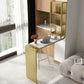 Stone Bar Dining Table Modern Bar Table with Pedestal and Glass Locker for Living Room Clearhalo 'Bar Furniture' 'Bar Tables' 'bar_tables' 'furn' 'furn_bar_tables' 'Furniture' 'furniture_bar_tables' 'Kitchen & Dining Furniture' 1200x1200_77724030-9a37-4061-8e54-3130283f5776