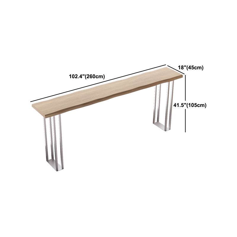 Modern Rectangle Solid Wood Bar Table Set 1/3/5 Pieces Counter Table with Backless Stools Clearhalo 'Bar Furniture' 'furn' 'furn_home_bar_bar_sets' 'Furniture' 'Home Bars & Bar Sets' 'home_bar_bar_sets' 'Kitchen & Dining Furniture' 1200x1200_7774b5d2-badf-4bae-89f2-09a7c8994b5b