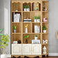 Modern Standard Bookcase Wooden Bookshelf with Rectangle Shelves