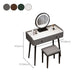 Modern Stone Top Make-up Vanity Solid Wood Vanity Dressing Table Set with 2 Drawers