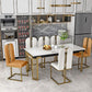 Modern 1/2/7/9 Pieces Dining Set Marble Dining Furniture Set /Separate Items Clearhalo 'Dining Room Sets' 'Dining Tables & Seating' 'dining_room_set' 'furn' 'furn_dining_room_set' 'Furniture' 'furniture_dining_room_set' 'Kitchen & Dining Furniture' 'kitchen&dining_furn' 'kitchen' 1200x1200_7778a1d8-c2e6-4b07-b463-318cb57b08ef