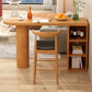 Contemporary Bar Set 1/2 Pieces Solid Wood Pub table with Upholstered Stools