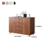 Contemporary Style Lateral Filing Cabinet Metal Filing Cabinet with Lock and Storage