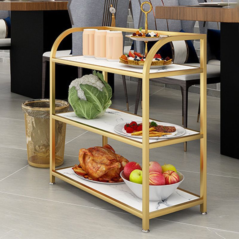 23.62"H Rolling Prep Table Modern Style Reclaimed Wood Prep Table for Home Use