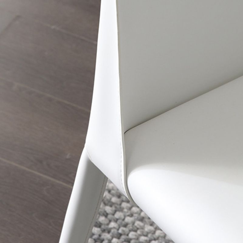 Parsons Armless Dining Chairs Indoor Dining Room Faux Leather Side Chair Clearhalo 'Dining Chairs' 'Dining Tables & Seating' 'dining_chair' 'furn' 'furn_dining_chair' 'Furniture' 'Kitchen & Dining Furniture' 1200x1200_778013e4-6ff2-4448-b4d0-b97f4e9e8d7e