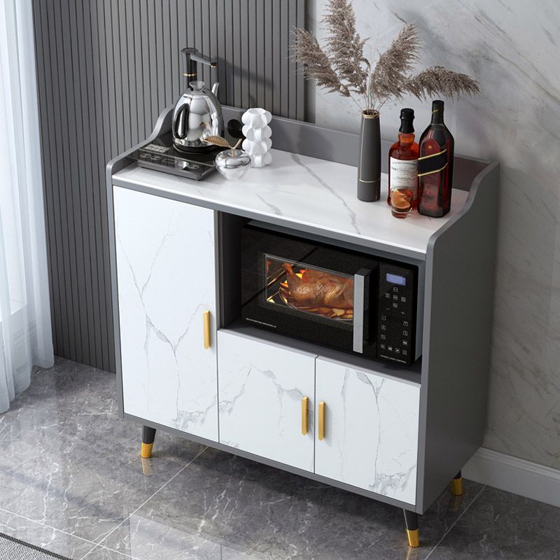 Stone Top Sideboard Modern Engineered Wood Side Board for Kitchen Use Clearhalo 'buffet_sideboard' 'Buffets & Sideboards' 'furn' 'furn_buffet_sideboard' 'Furniture' 'Kitchen & Dining Furniture' 1200x1200_7781cdc7-2e6b-4ea2-a8fb-5eada0786acc