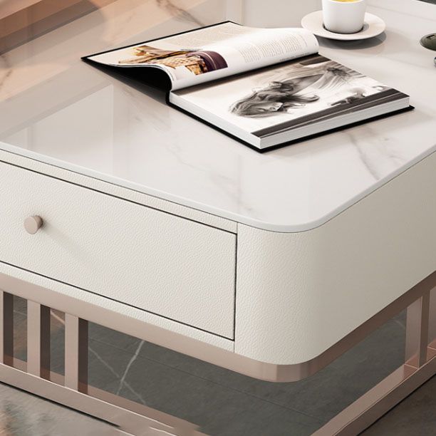 Square Slate Frame Cocktail Table with Drawers 2 Nesting Coffee Table Set Clearhalo 'Coffee & Accent Tables' 'Coffee Tables' 'coffee_tables' 'furn' 'furn_coffee_tables' 'Furniture' 'Living Room Furniture' 1200x1200_77832f9e-f6d3-4f78-bfc1-09f61d18c5e7