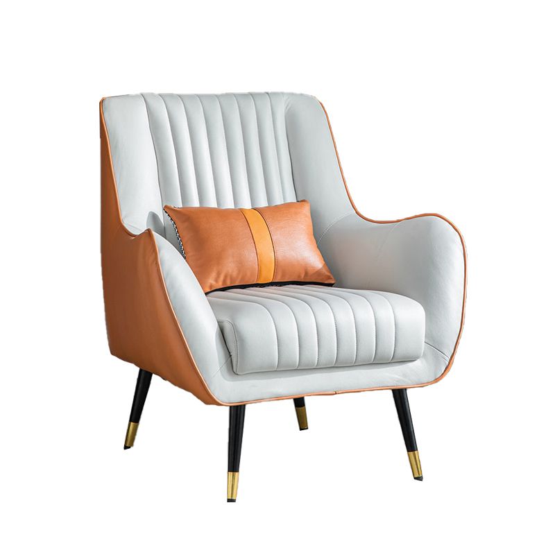 Contemporary Bonded Leather Arms Included Basic Four Leg Accent Armchair Clearhalo 'Accent Chairs' 'accent_chairs' 'Chairs & Seating' 'furn' 'furn_accent_chairs' 'Furniture' 'Living Room Furniture' 1200x1200_7783b435-a0c9-4fc9-bf87-2d97a0383aee