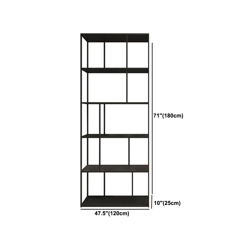 Metal Open Book Shelf Contemporary Home Shelf Bookcase with Shelves Clearhalo 'Bookcases' 'furn' 'furn_bookcases' 'Furniture' 'Office Furniture' 1200x1200_77843955-e92d-438b-8c12-d0ad2eb901d4