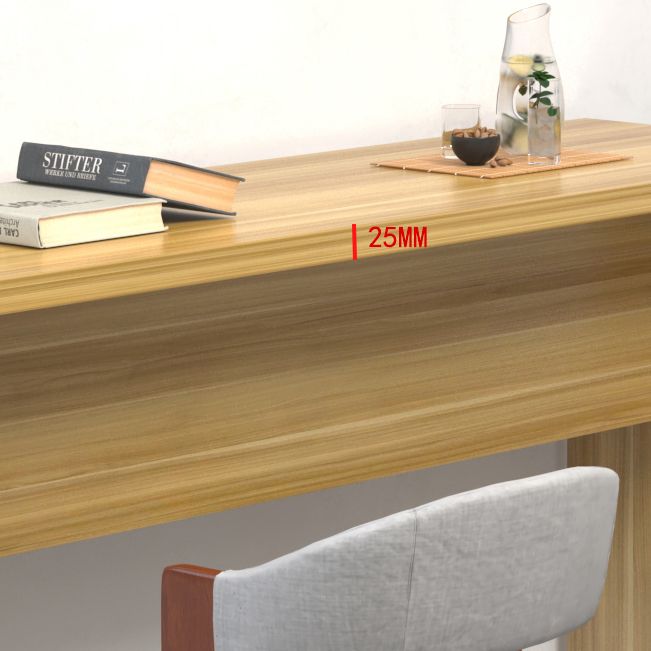 Contemporary Rectangle Double Pedestal Bar Table for Kitchen Dining Room Clearhalo 'Bar Furniture' 'Bar Tables' 'bar_tables' 'furn' 'furn_bar_tables' 'Furniture' 'Kitchen & Dining Furniture' 1200x1200_7784f87e-1bd2-4b2f-a563-a777410647ea