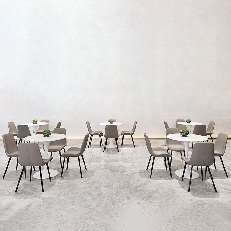 Simple Round Dining Table Sintered Stone Table with Tulip Base for Dining Room Clearhalo ' dining_table' 'Dining Tables & Seating' 'Dining Tables' 'furn' 'furn_dining_table' 'Furniture' 'furniture_dining_table' 'Kitchen & Dining Furniture' 'kitchen&dining_furn' 'kitchen' 'kitchen_dining_table' 1200x1200_778554fc-3a19-4714-94e5-fe03453e3e5d